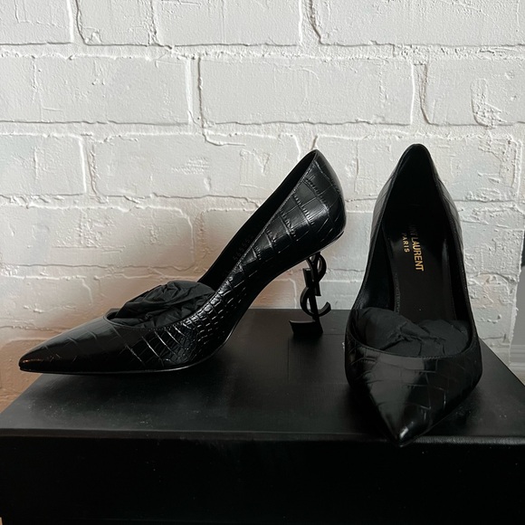 YSL Opyum 85 Croc embossed pump -36.5- new - Picture 5 of 12